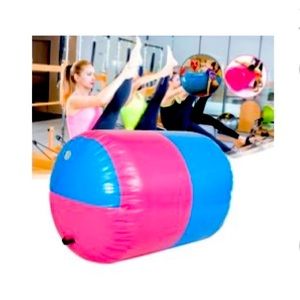 Inflatable air barrel for tumbling. It’s new! Back handspring trainer.